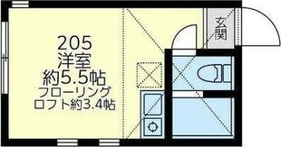 ユナイト鶴見シャンティーの物件間取画像